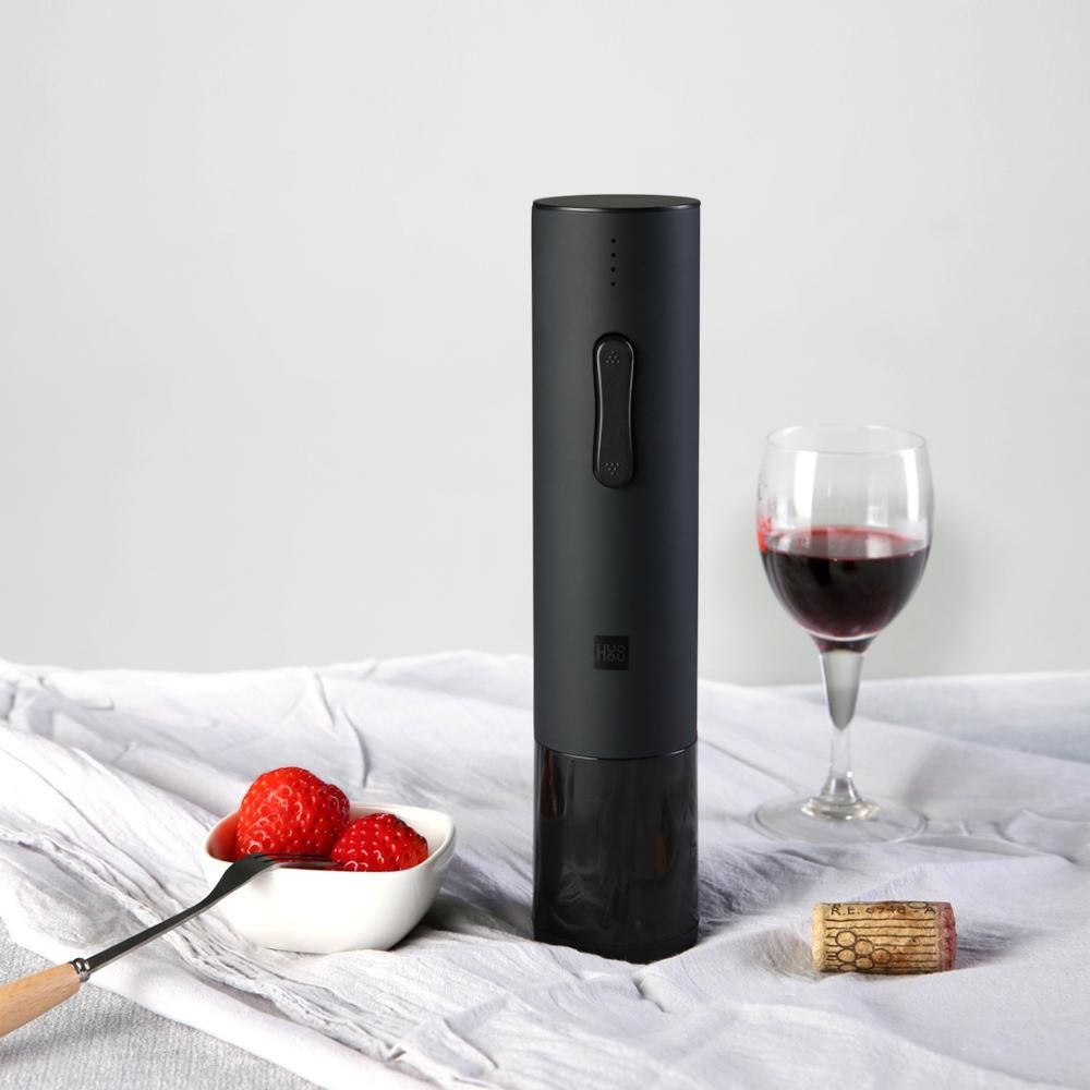 Huohou Automatic Wine Bottle Opener Kit 20-24mm Wine Cork Electric Corkscrew With Foil Cutter For   Smart Home Kits