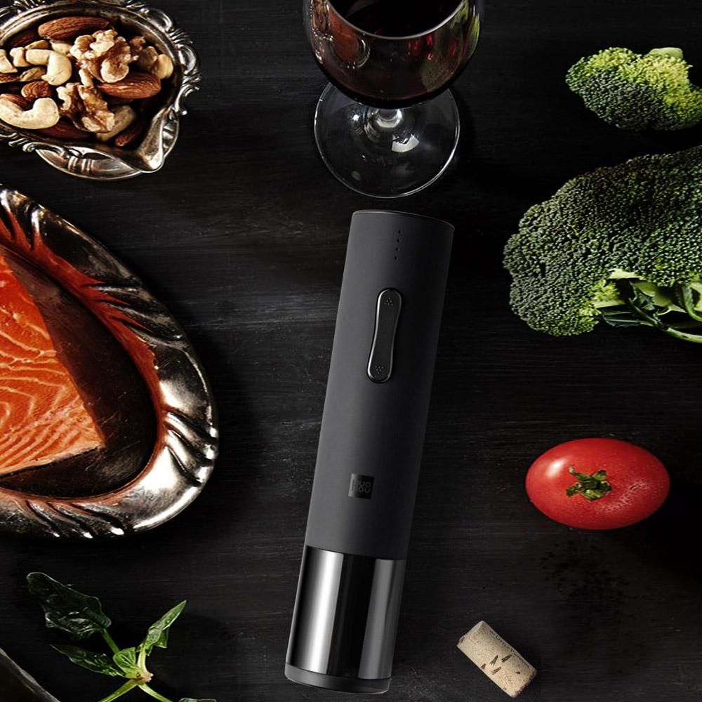 Huohou Automatic Wine Bottle Opener Kit 20-24mm Wine Cork Electric Corkscrew With Foil Cutter For   Smart Home Kits