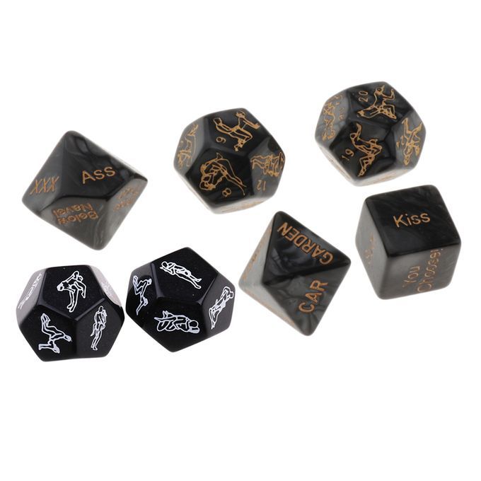7x Romantic Party Adults Couples Lovers Foreplay Spicy English Dice