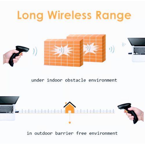 Handheld Bar Code USB Wireless  Barcode Scanner