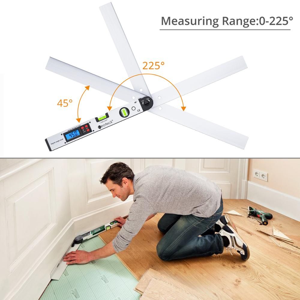 Digital Angle Finder Electronic Protractor LCD Display NTK078