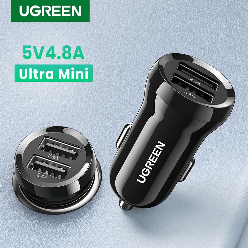 USB Car Charger Cigarette Lig-hter Mini Car Phone Adapter