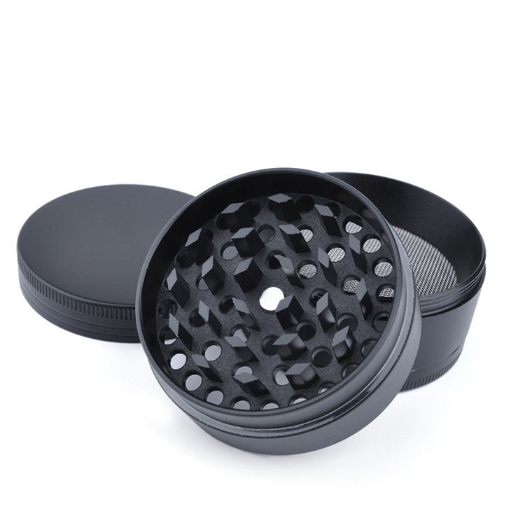 （T3）4-layer 40mm Zinc Alloy Metal Herb Crusher Grinder Spices Grinder Leaf Crusher Smoke Muller Kitchen Tools MAK