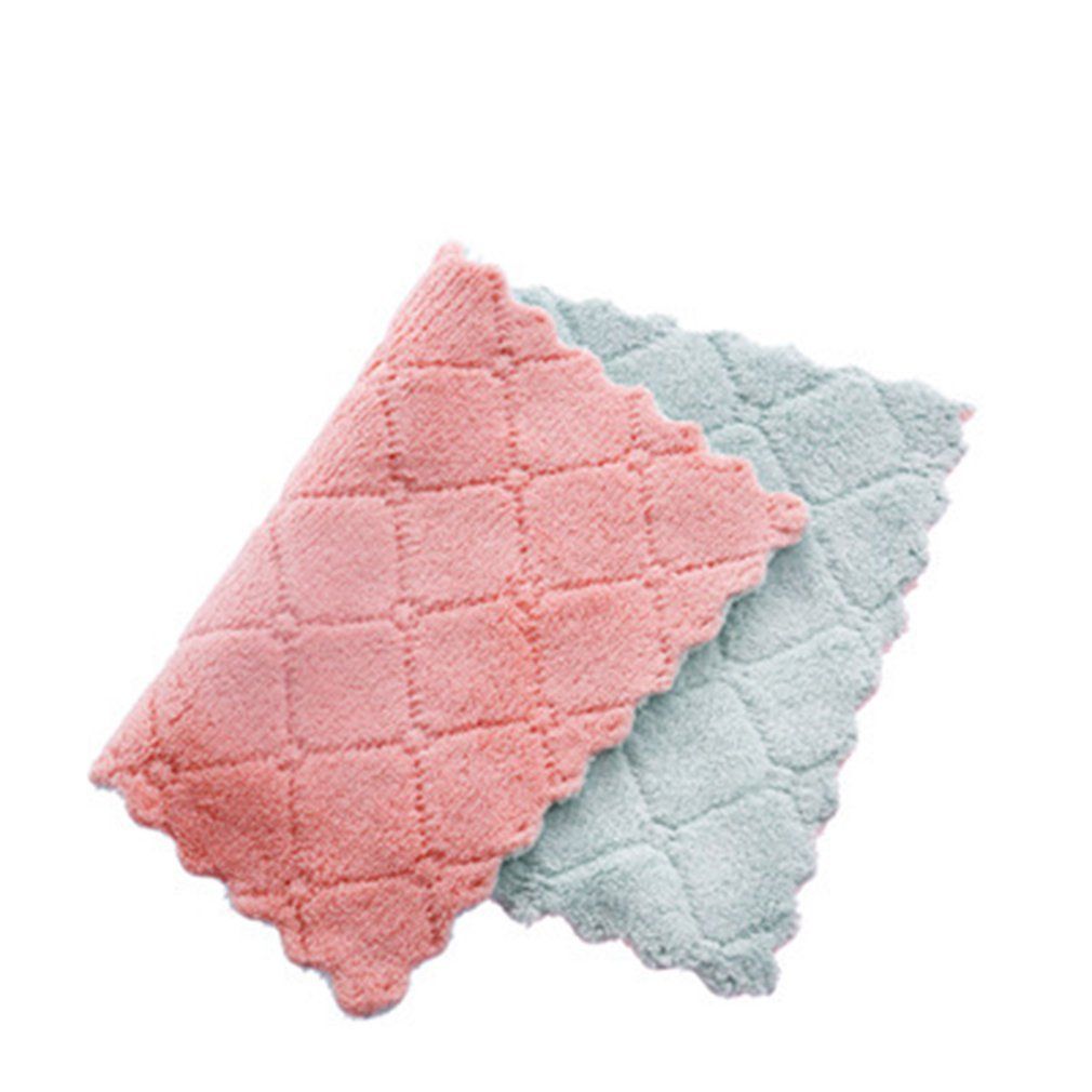 Diamond Shape Water Absorption Eco-friendly Rags Dishcloth Washing Cloth