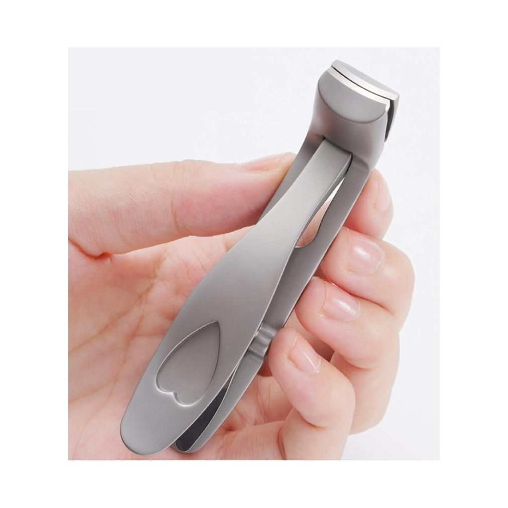 Silver New Type Elbow Nail Care Toolsr Stainless Steel Powder Pressing Nail Tools Large Opening Grip Nail Care Tools Manicure Set Nail File