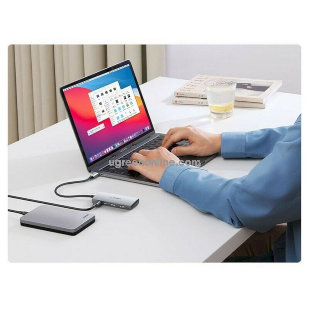 USB-C To 2× USB 3.1+2×USB-C Adapter 10G