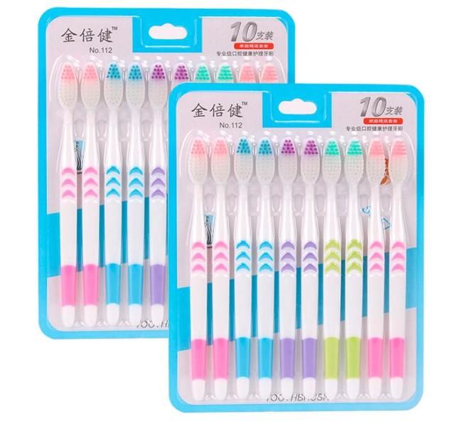 20pcs Adult  Soft Fur  Bamboo Charcoal Toothbrush