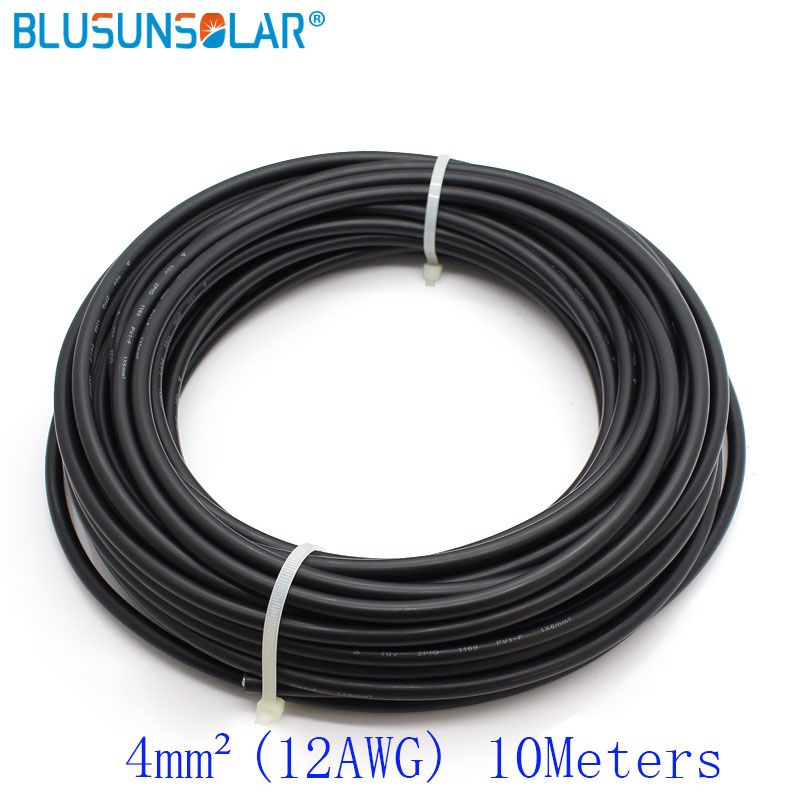 10m Roll Solar Cable Wire 1500V 4mm2  6mm2(12 10AWG) PV