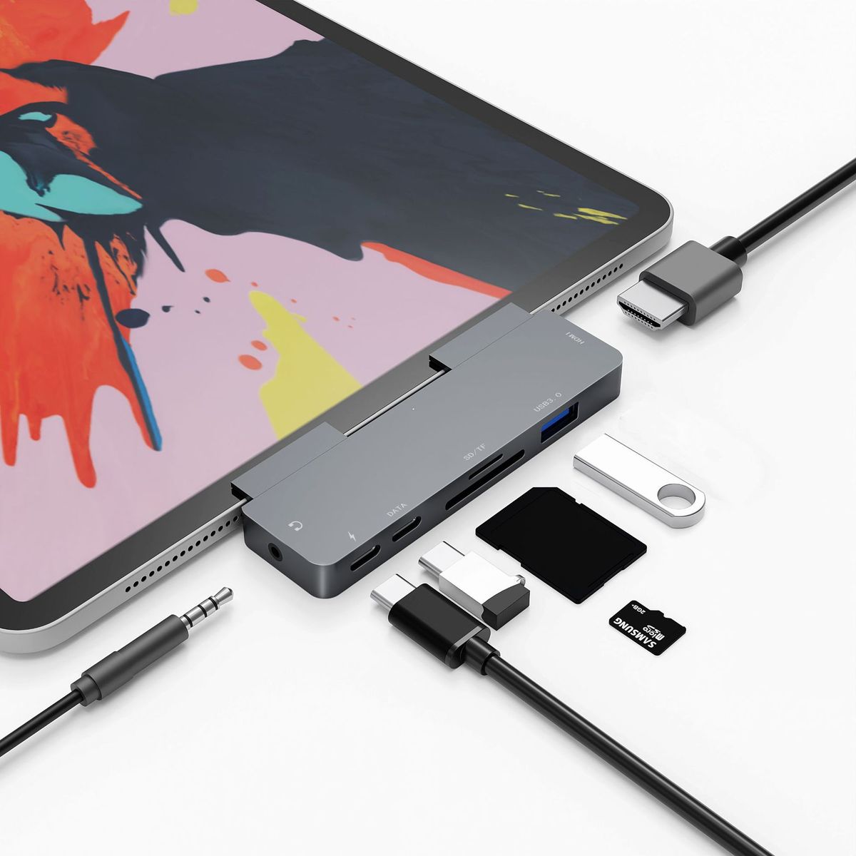 Suitable For Ipad Pro Docking Station Type-c To HDMI PD