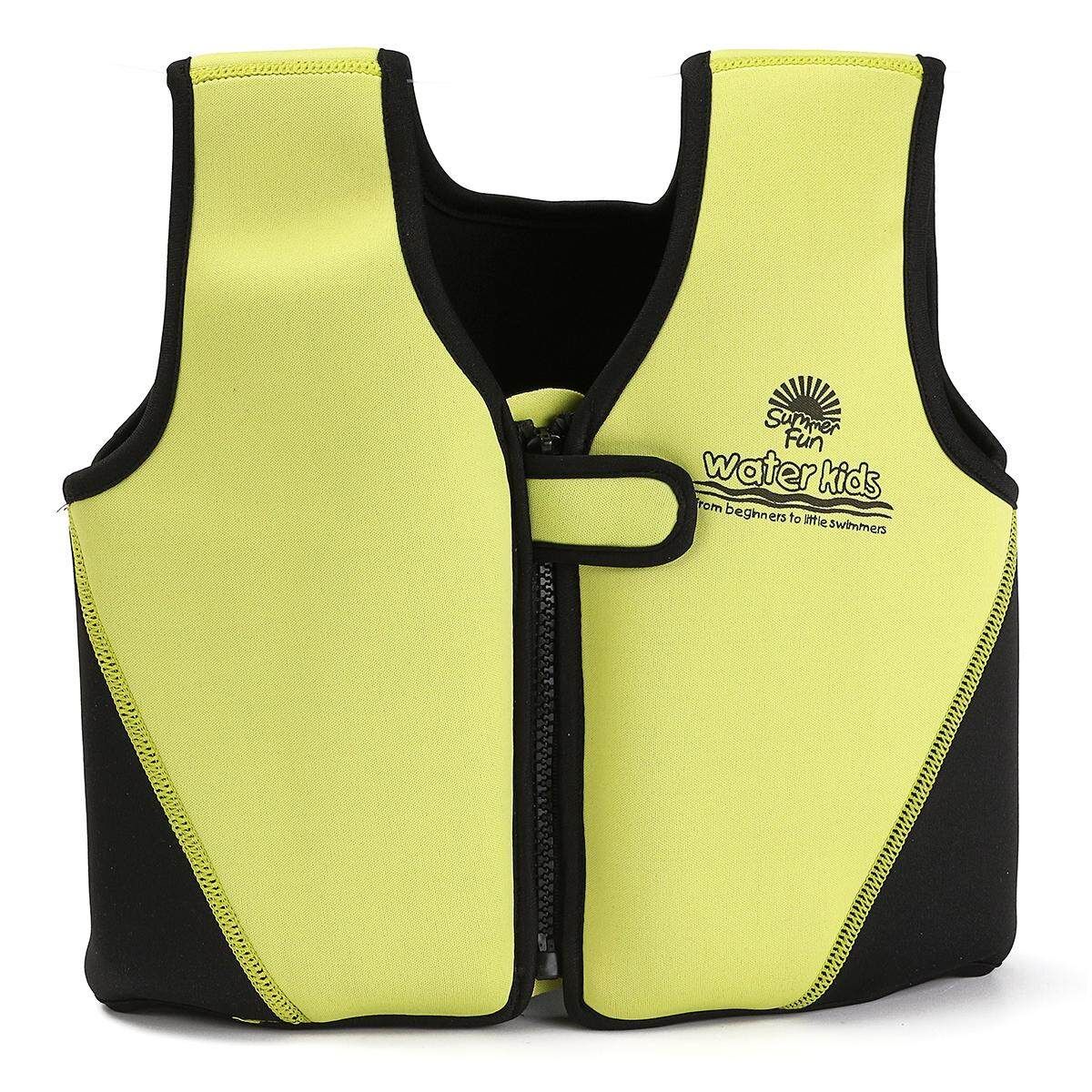 Swimming Inflatable Jacket Kids Girls Boys Floating Float Aid Swim Age 2-6 Small Green