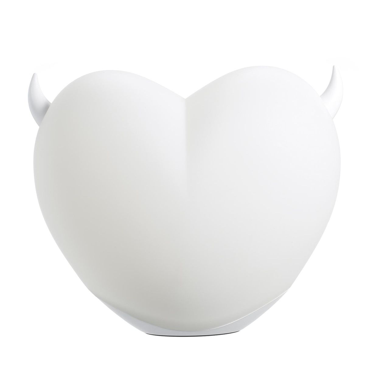 Heart-shaped Lamp Soft Energy-saving Pat Change Color with 2 Pairs Replacable Decorative Corners Decompression Pinch Night Light