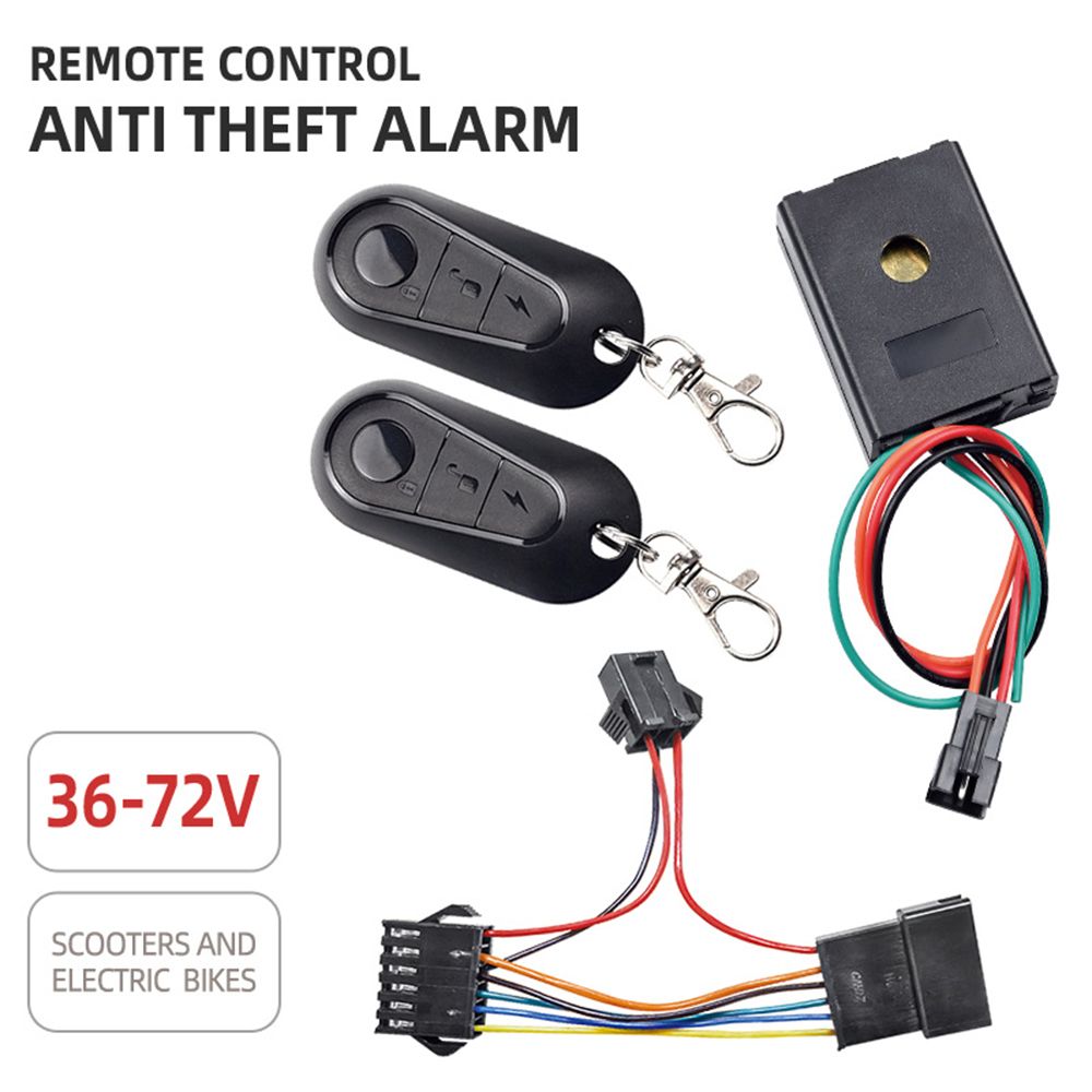 36V-72V Electric Bike Alarm E Bike Remote Control Electric