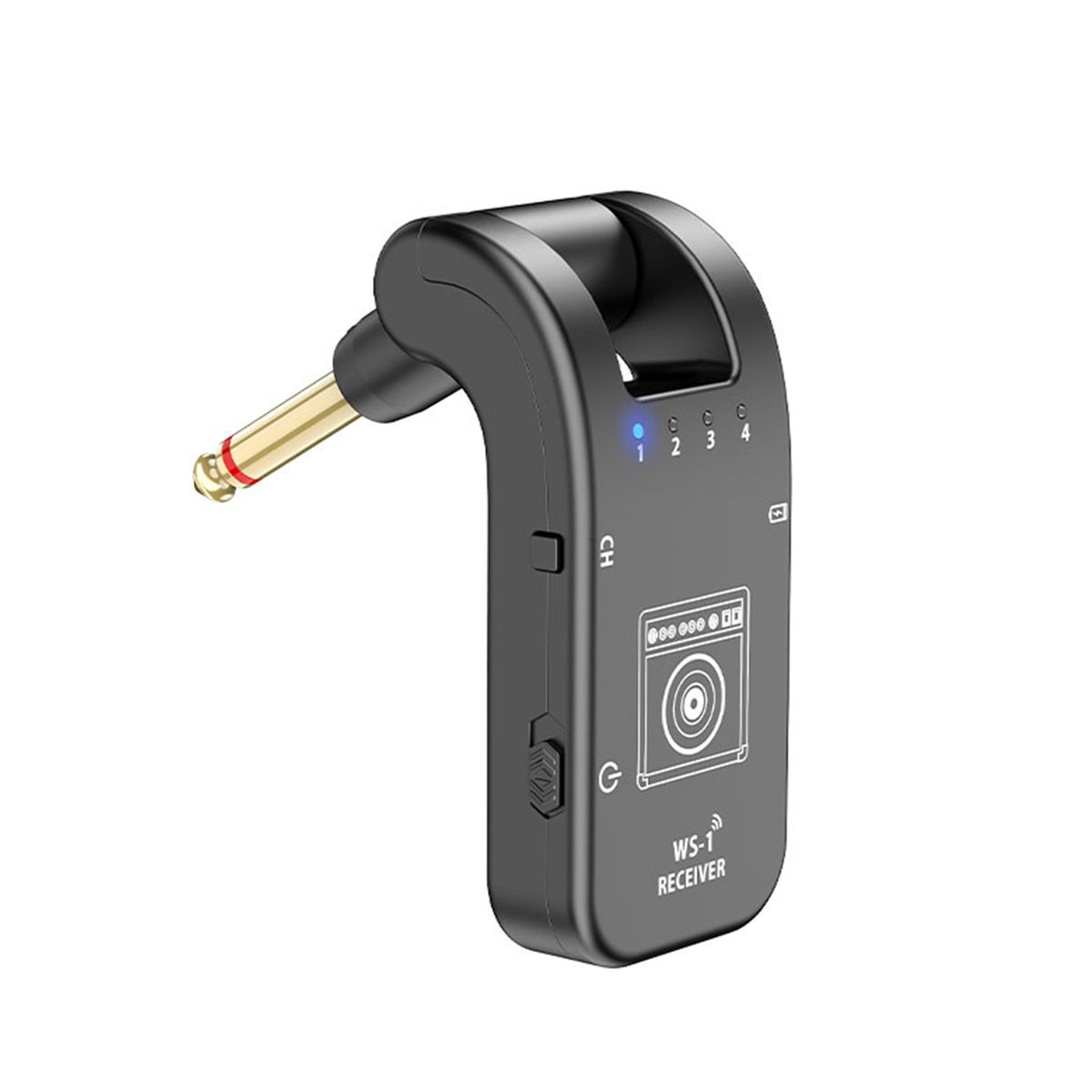 WS-1 2.4GHz Wireless Guitar System Rechargeable Audio