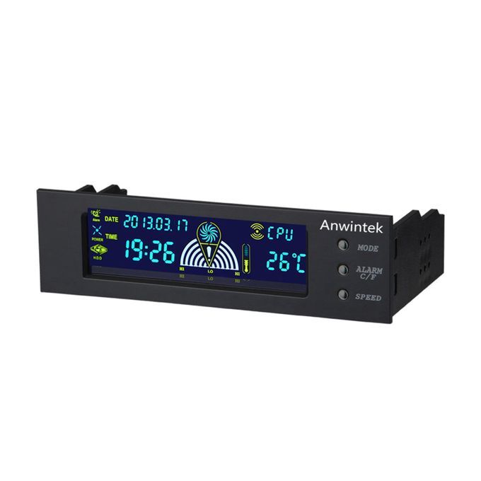 Computer Temperature Monitor 5.25inch Perpetual Calendar Display For
