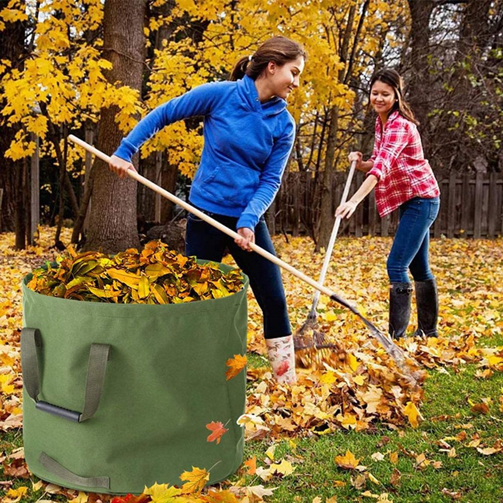 Garden Waste Bag Collapsible Canvas Reusable Water Resistant