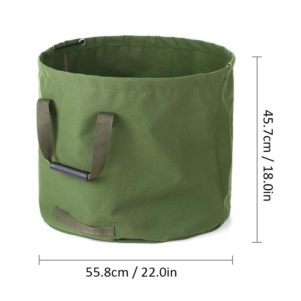 Garden Waste Bag Collapsible Canvas Reusable Water Resistant