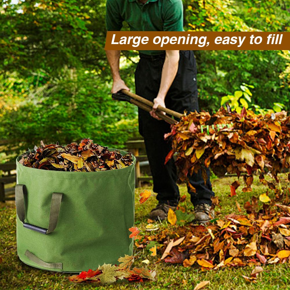 Garden Waste Bag Collapsible Canvas Reusable Water Resistant