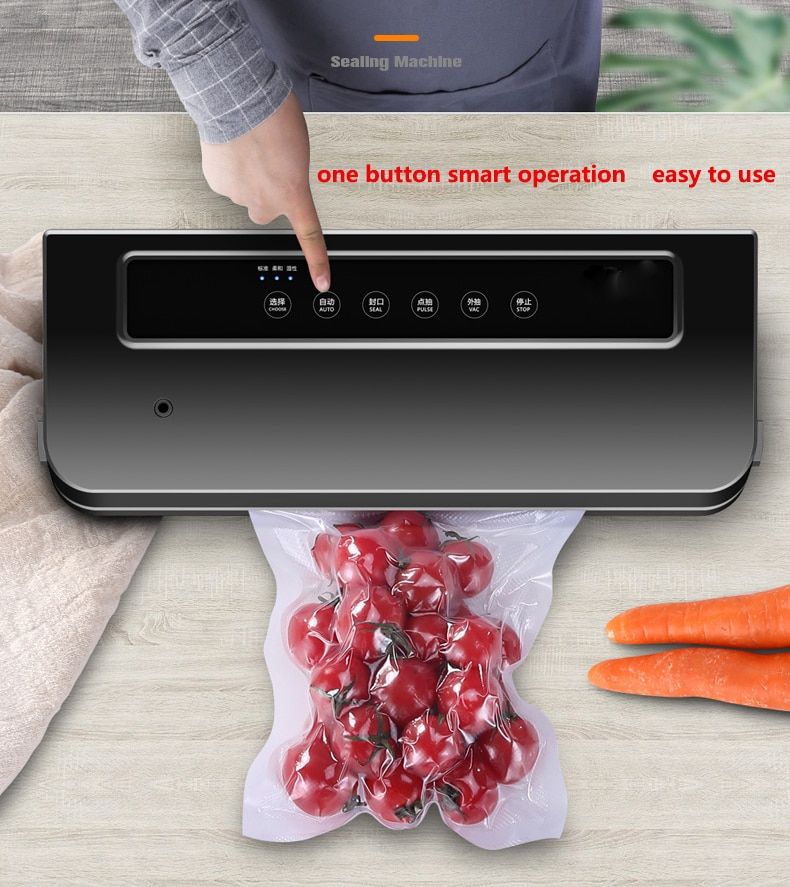 Household Food Vacuum Sealer Packaging Machine 220V 110V Automatic Commercial Best Vacuum Food Sealer