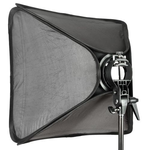Godox 40 * 40cm / 15" * 15" Softbox Diffuser With  S-type Bracket Bowens Holder For Speedlite Flash Light