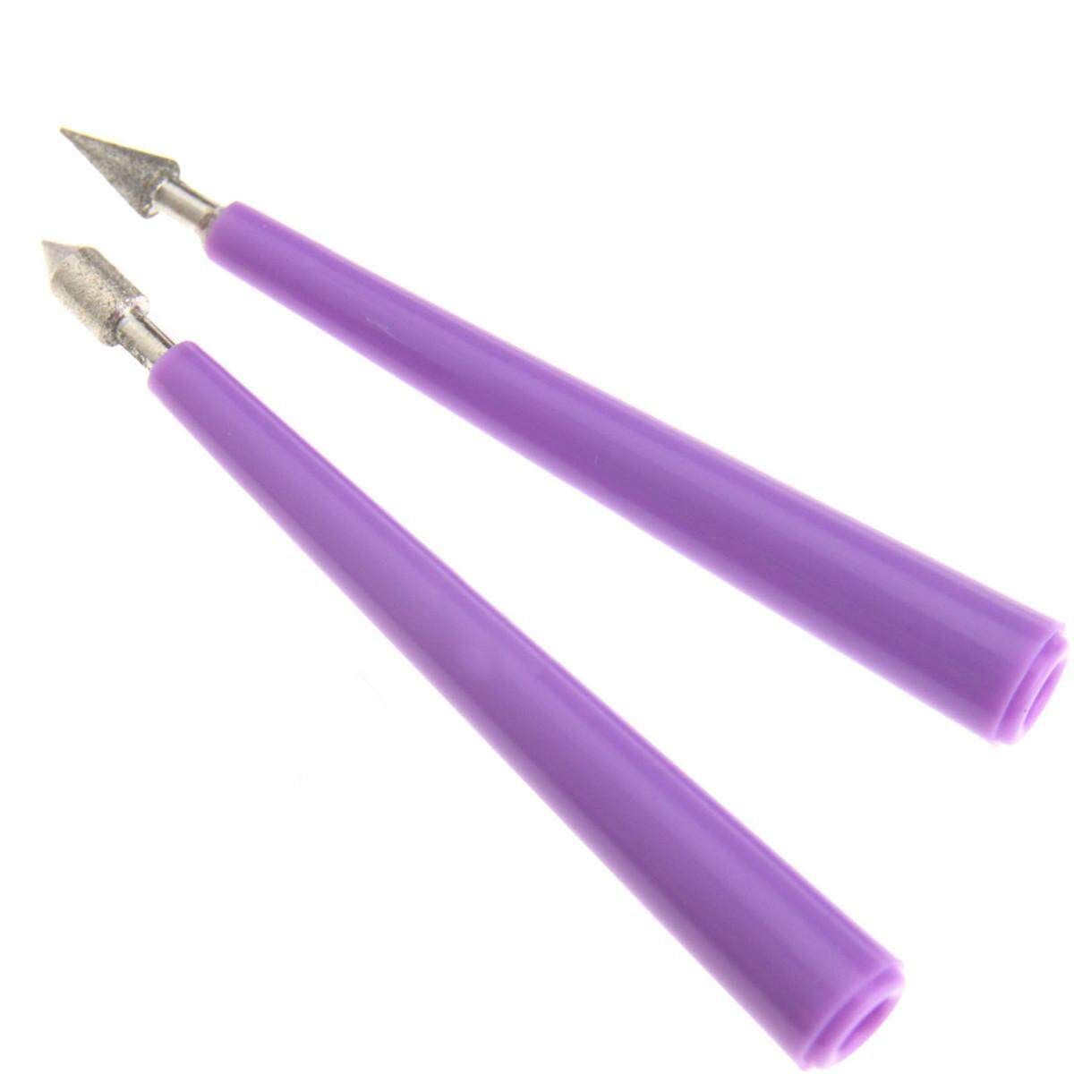 4pcs Bead Reamer Diamond Tipped Reaming File Beading Hole Enlarger Tool Set New
