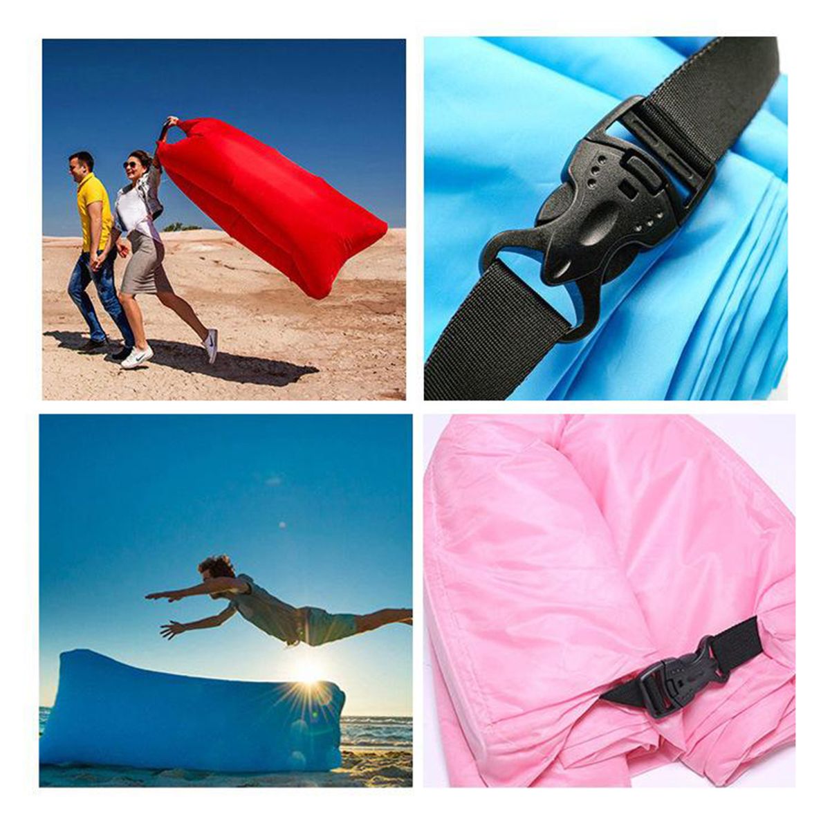 Inflatable Air Bed Sofa Lounger Couch Chair Bag Hangout