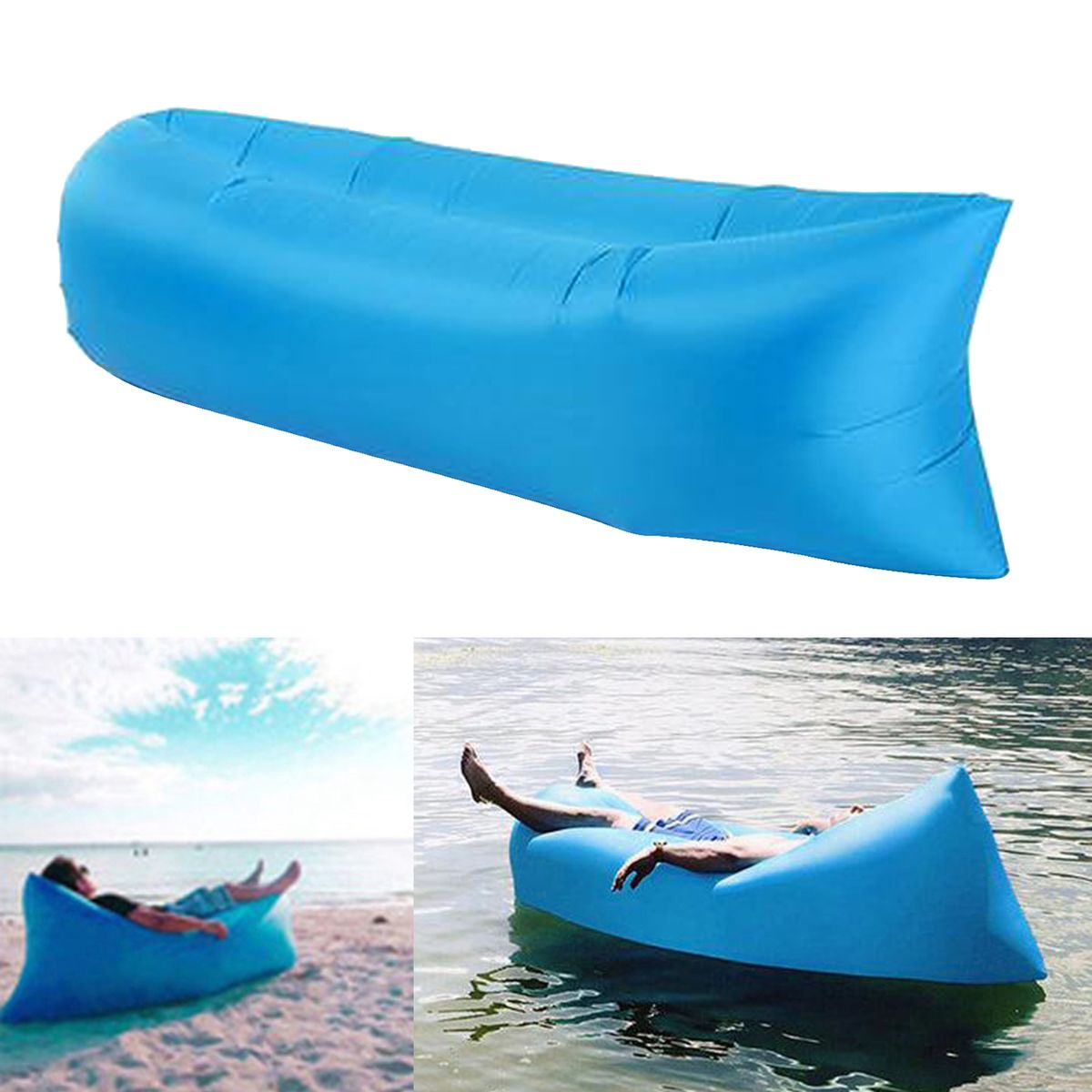 Inflatable Air Bed Sofa Lounger Couch Chair Bag Hangout
