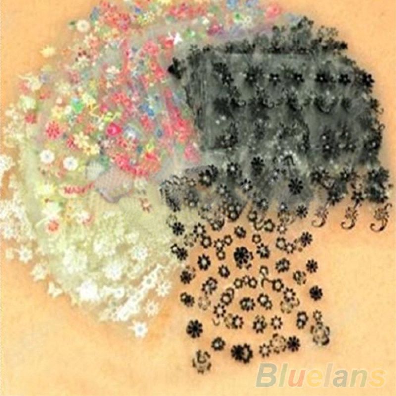 10 Sheets Nail Art Transfer Stickers 3D Design Manicure-