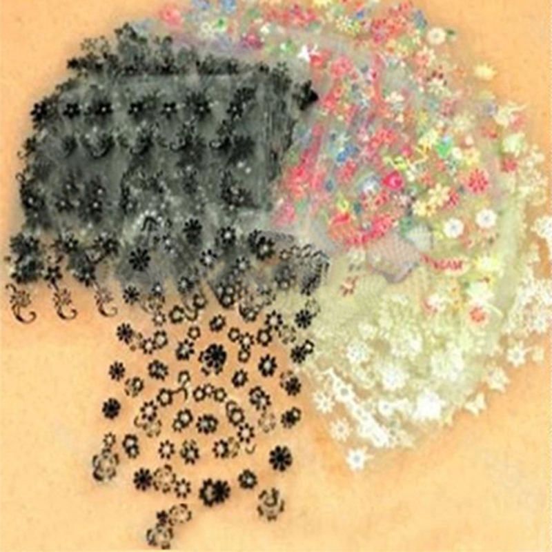 10 Sheets Nail Art Transfer Stickers 3D Design Manicure-