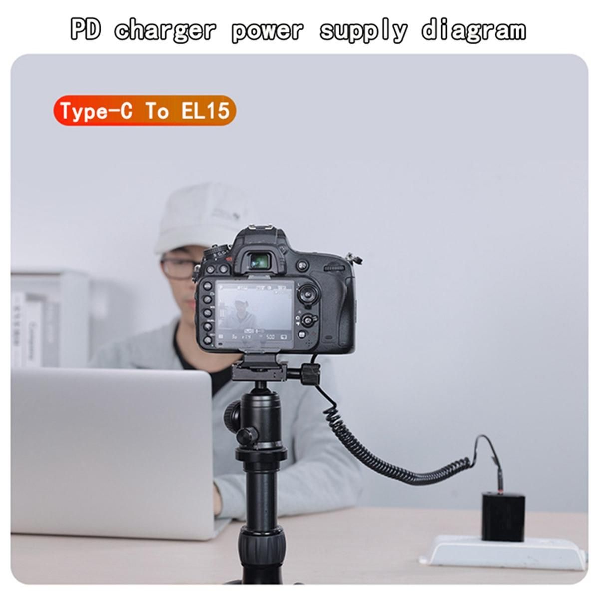 EN-EL15 Dummy Battery DC Power AC Adapter for Nikon D7000 D7100 D7200 D750 D800E D810A Z5 Z6 Z7 II Camera Charger