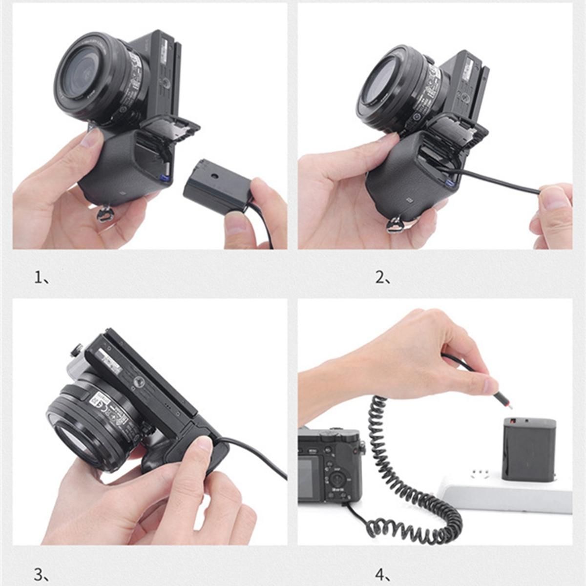 EN-EL15 Dummy Battery DC Power AC Adapter for Nikon D7000 D7100 D7200 D750 D800E D810A Z5 Z6 Z7 II Camera Charger