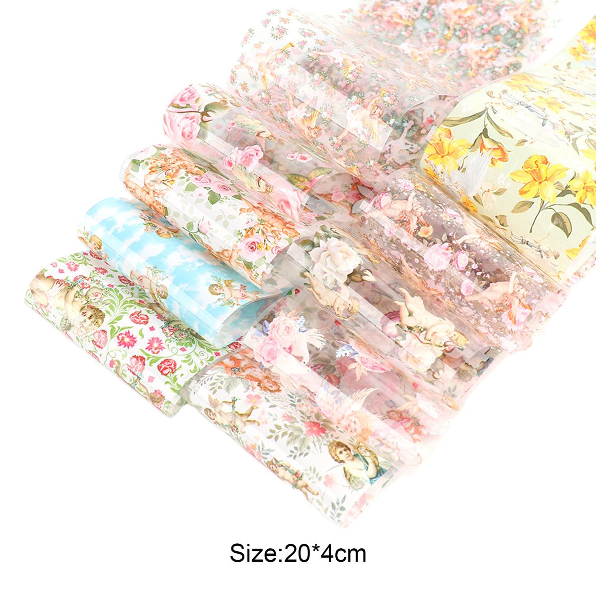 10Pcs Nail Sticker Cupid Pattern Long Lasting DIY-Multicolor