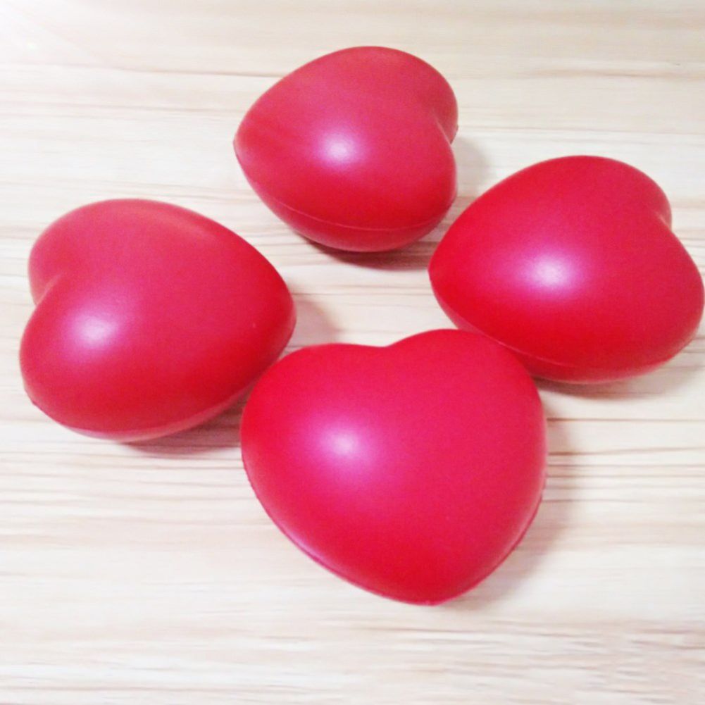 Funny Love Heart Ball Soft Slow Rising Stress Reliever Gag-