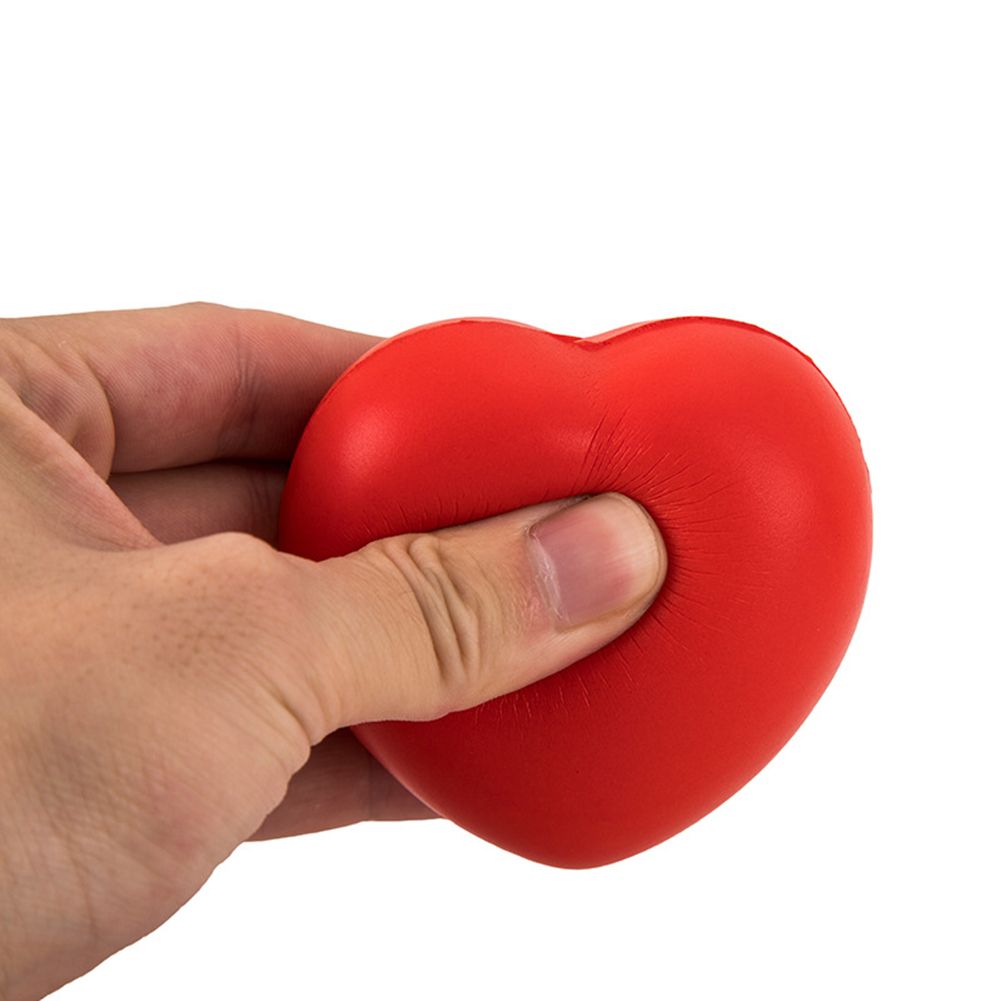 Funny Love Heart Ball Soft Slow Rising Stress Reliever Gag-
