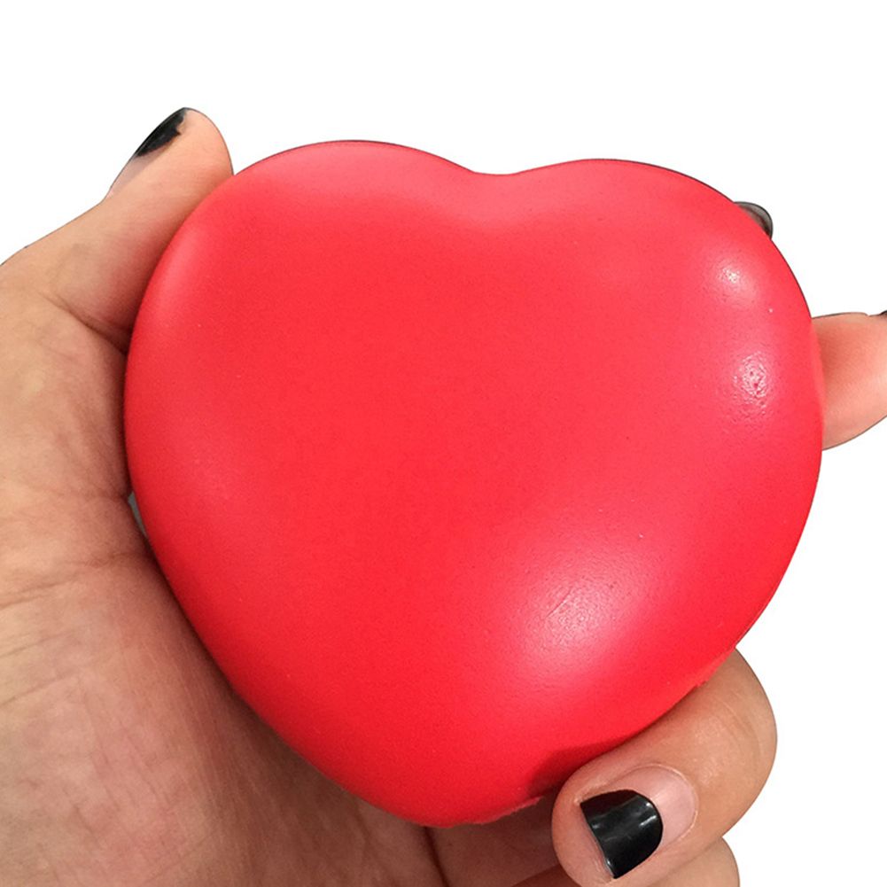 Funny Love Heart Ball Soft Slow Rising Stress Reliever Gag-