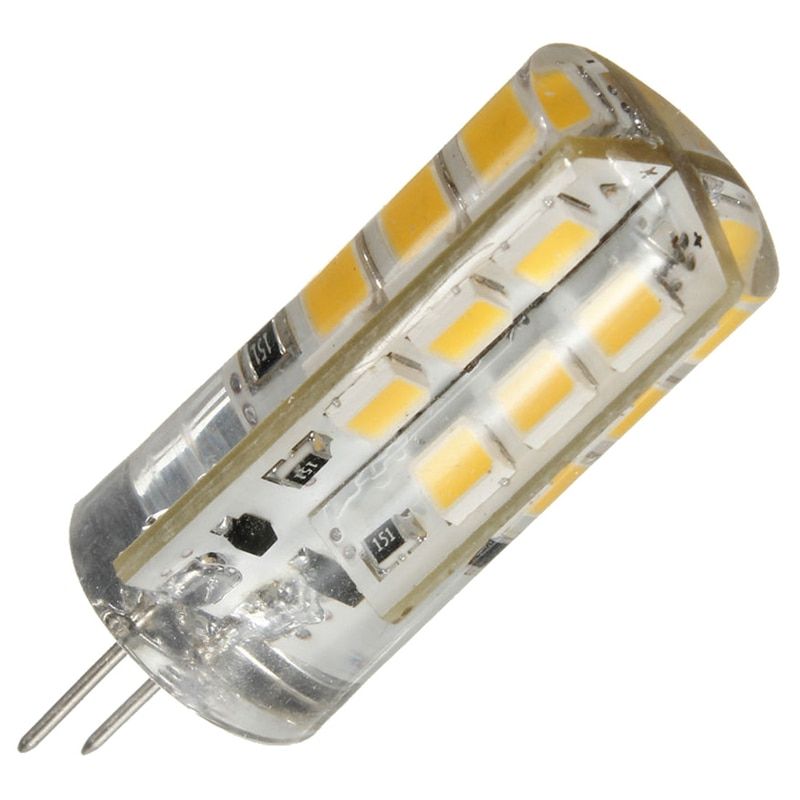 1 Pcs G4 3W 2835SMD 24 LED LIGHT SILICONE CAPSULE REPLACE HALOGEN BULB LIGHT 12V - Warm White Light