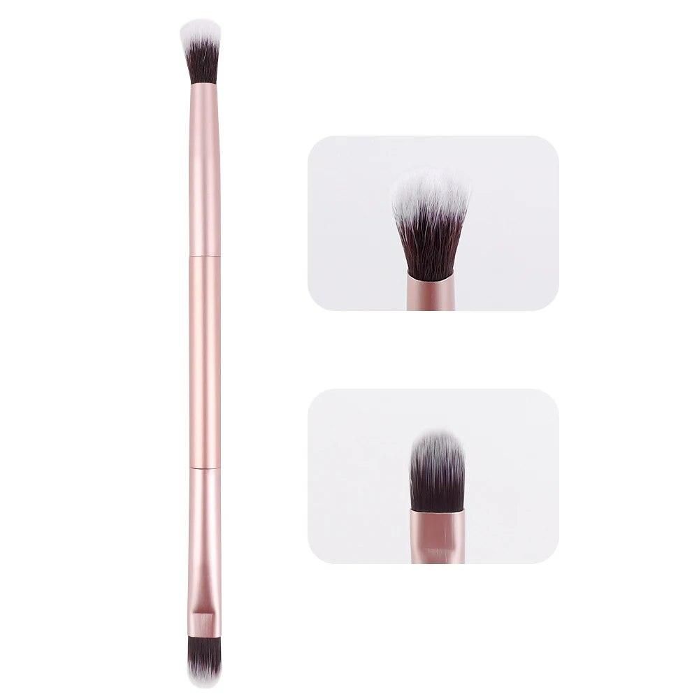 1PC Nose Contour Brush Eyeshadow Double-ended Makeup Brush Portable Nose Shadow Eye Shadow Brush Women Makeup Cosmetic Tools
