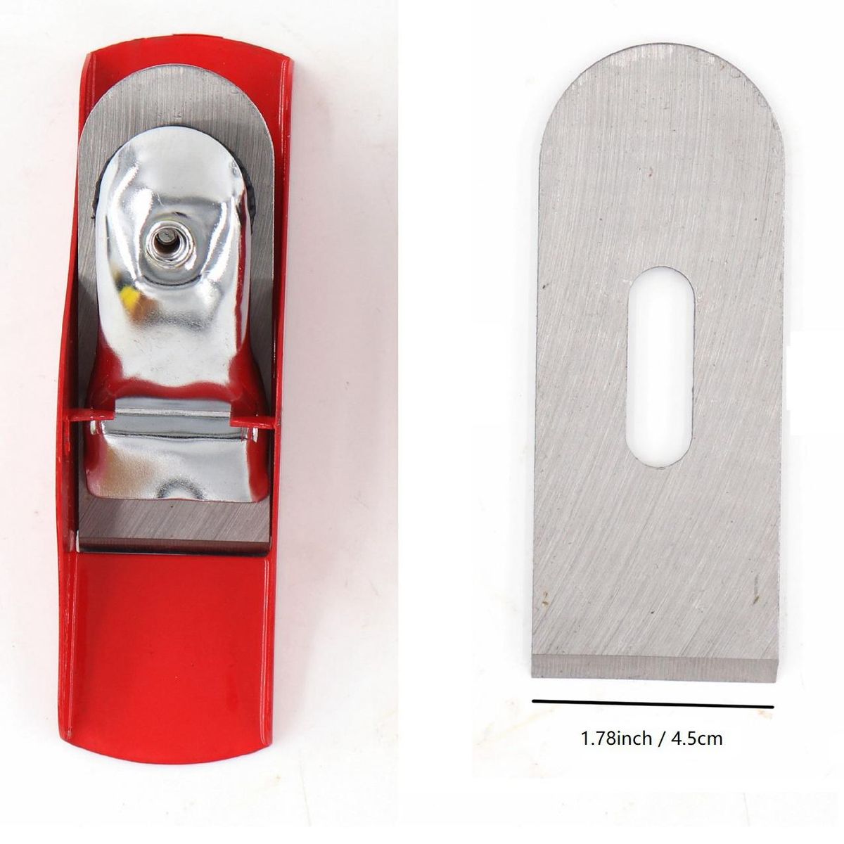 2 Pcs Mini Hand Planer 6.3 Inch Red Adjustable Used Wood Craft Processing Carving and Trimming Projects Carpenter DIY