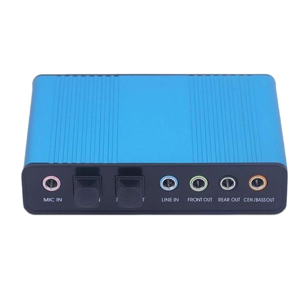 USB 6 Channel 5.1 Audio External Optical Sound-Card Adapter For