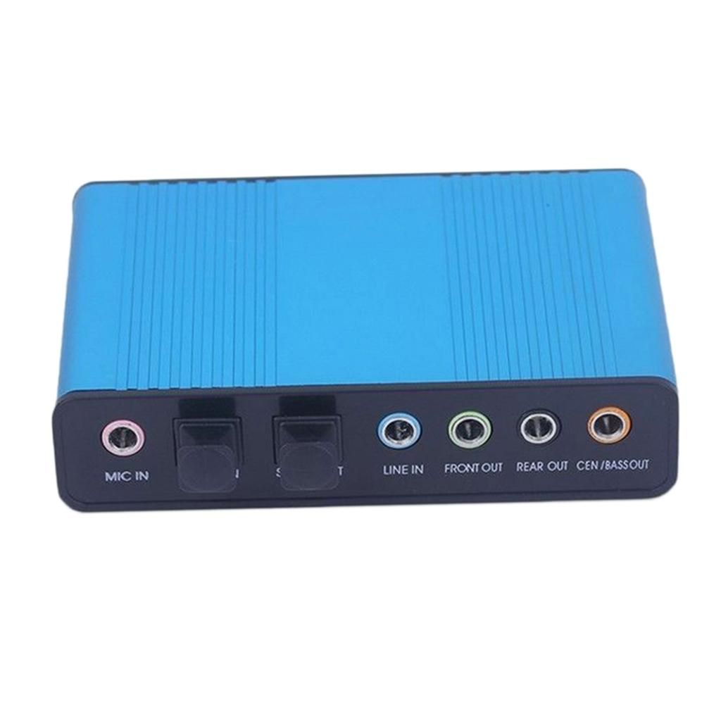 USB 6 Channel 5.1 Audio External Optical Sound-Card Adapter For