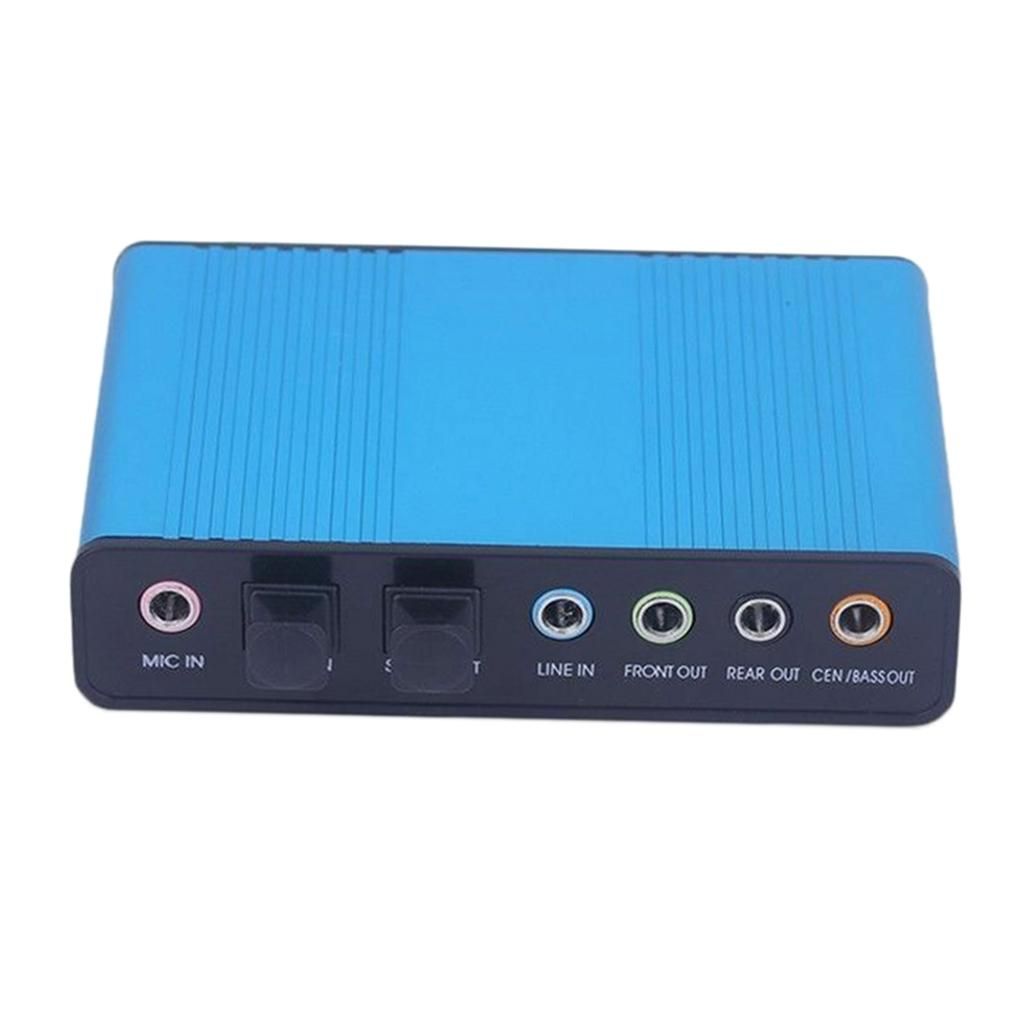 USB 6 Channel 5.1 Audio External Optical Sound-Card Adapter For