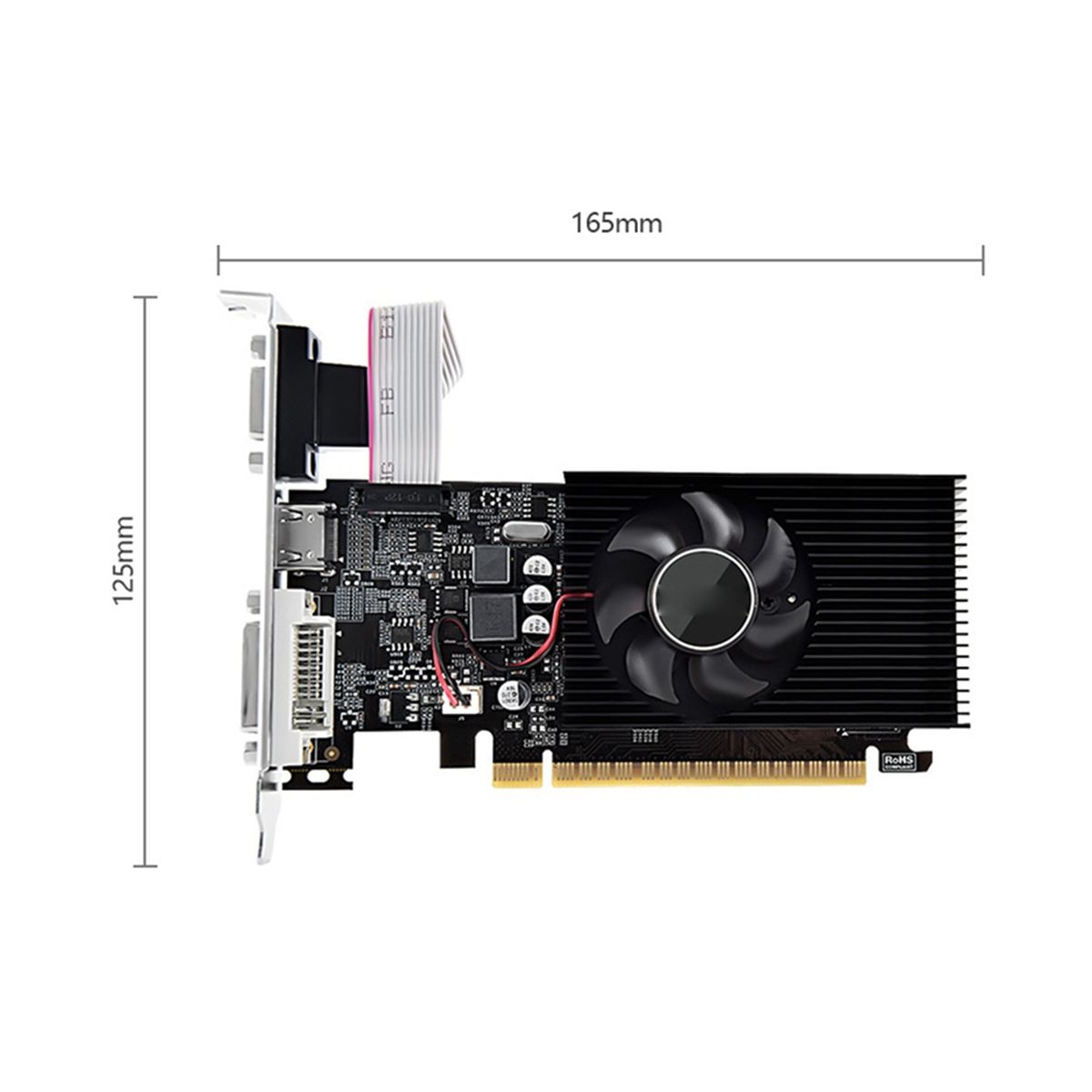 GT730 4G Game Graphics Card Fan Cooling Desktop Computer