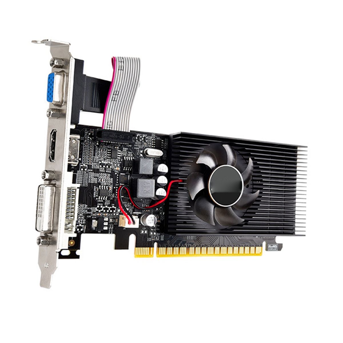 GT730 4G Game Graphics Card Fan Cooling Desktop Computer