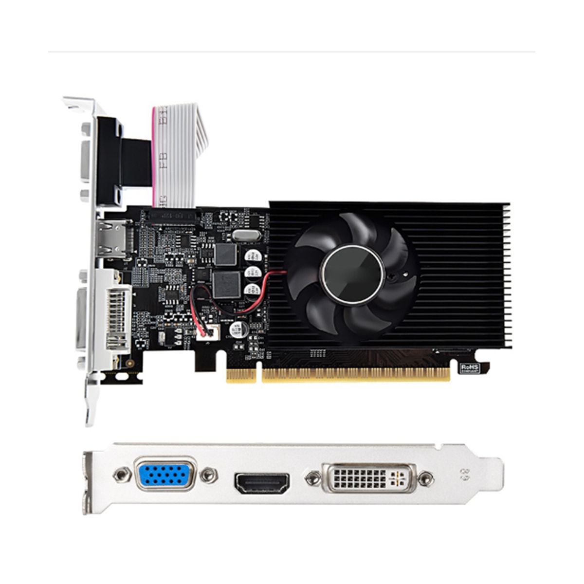 GT730 4G Game Graphics Card Fan Cooling Desktop Computer