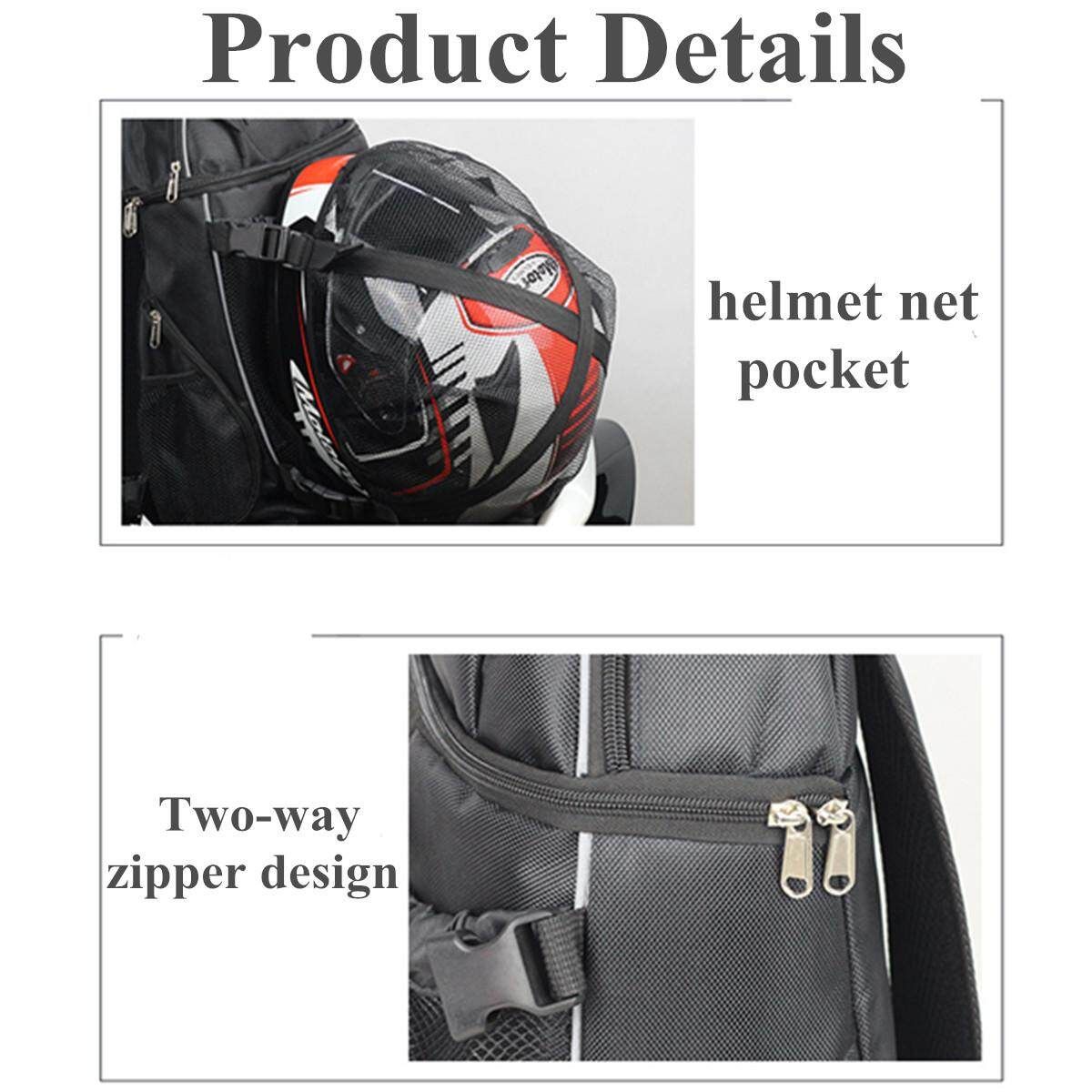 24L Outdoor Motorcycle Backpack Ride Bicycle Bag Locomotive Travel Bags