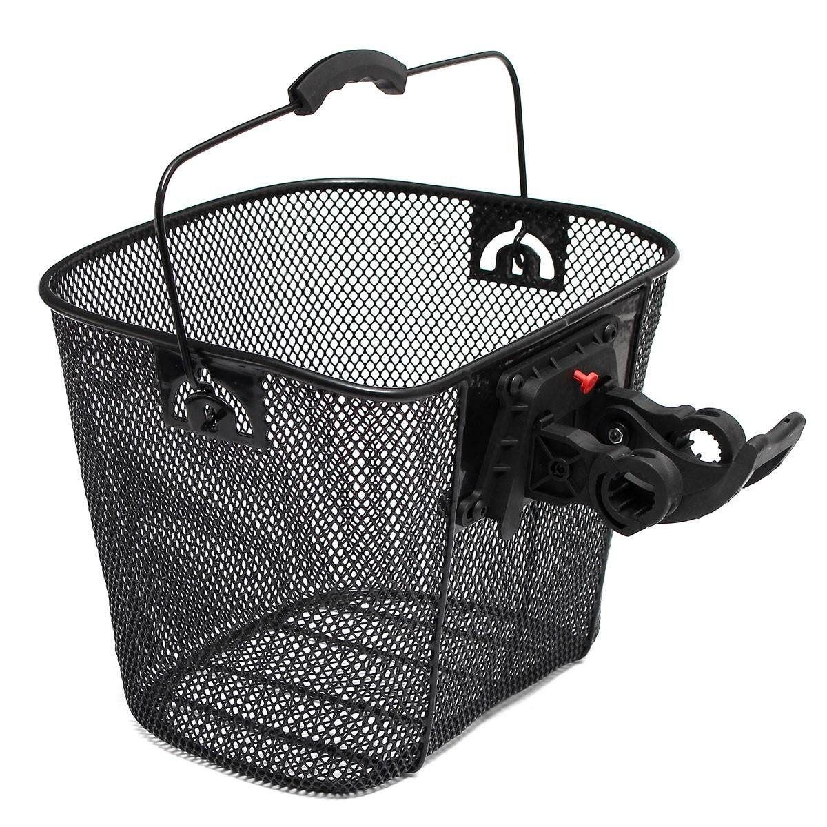 Bike/Bicycle/Cycle Metal Mesh Basket & Quick Release Bracket Shopping Handle New