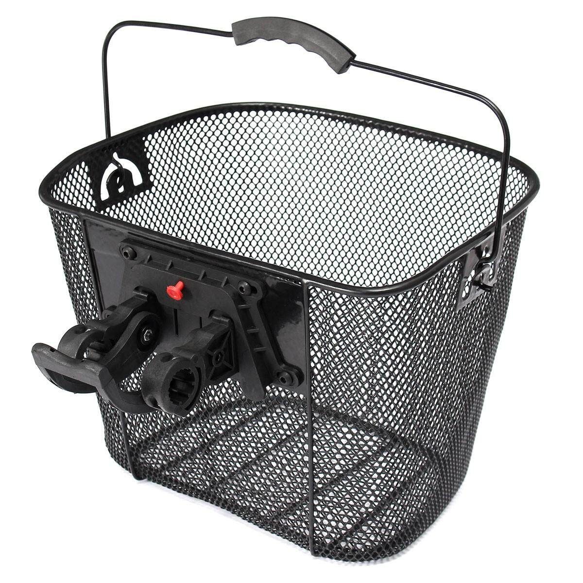 Bike/Bicycle/Cycle Metal Mesh Basket & Quick Release Bracket Shopping Handle New