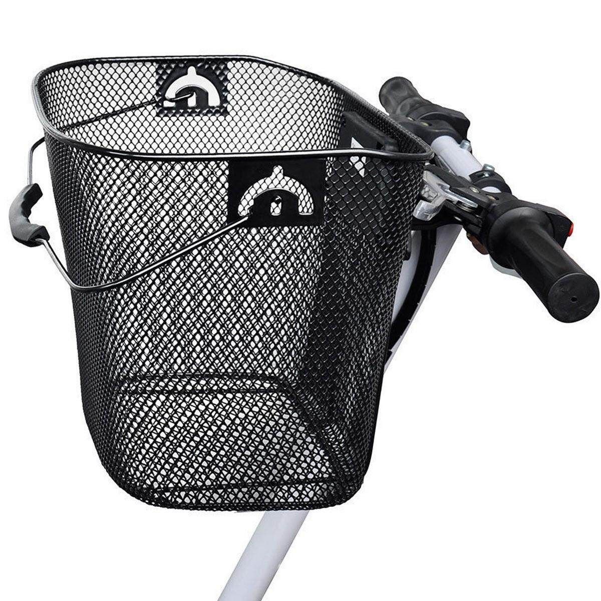 Bike/Bicycle/Cycle Metal Mesh Basket & Quick Release Bracket Shopping Handle New
