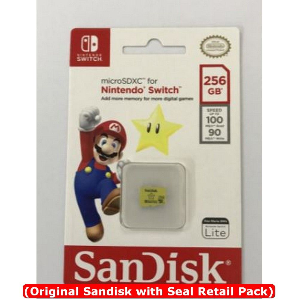 256GB MicroSDXC UHS-I Card For Nintendo Switch
