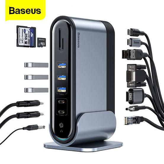 Working Station Docking Dual /Three (3) Screen Multifunctional 16-IN-1 Type-C HUB Adapter