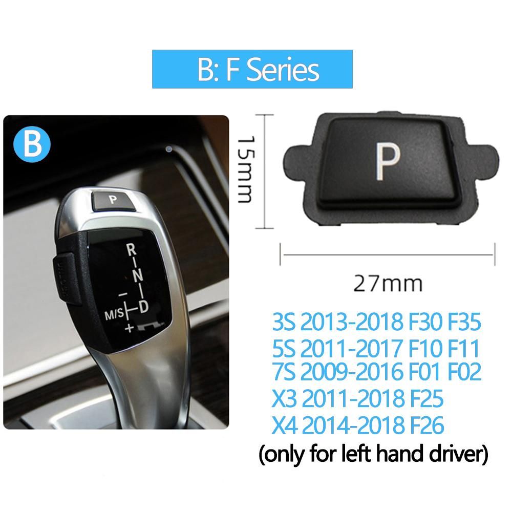Car Gear Shift Lever Auto Parking P Button Cap Cover Replacement For For BMW 3 5 7 X3 X4 X5 X6 Series  E90 F30 F10 F01 F25